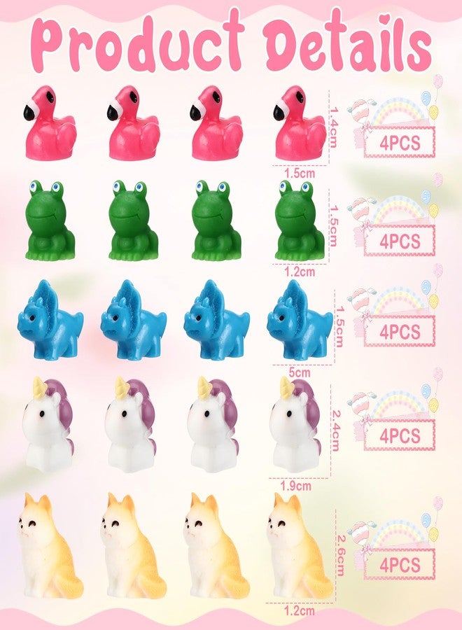 Poen 20 Sets Valentines Day Employee Appreciation Emotional Gifts Bulk Coworker Support Gifts Resin Animals Box Thank You for Teacher Coworkers Staff Office - Image 3